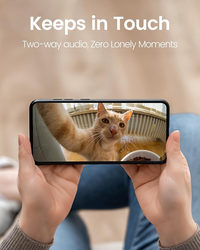 VIMTAG 4MP 5G Indoor Camera, Dog Camera with Speaker Pan 360° View, Cameras for Home Security Pet Baby with Motion Tracking Night Vision Phone App, 2-Way Audio, 24/7 SD & Cloud Storage,w/Alexa, 2Pack