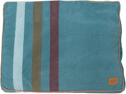 Pendleton Fleece Napper Dog Bed - Cabin Stripe Shale, XL