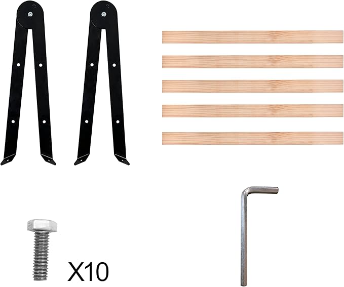 Baby Chick Perch Toys for Coop, Metal Stand with Natural Wooden Roosting Bars,Angle-Adjustable Chicken Coop Toys, Birds Training Platform for Cockatiels, Lovebirds and Parrot,15.7"L x 17.7"W x 13.2"H