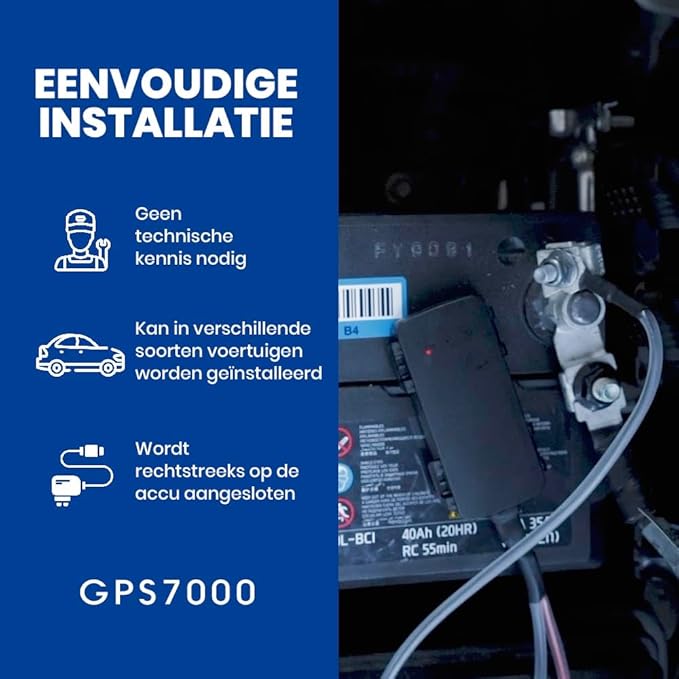 GPS7000-4G Hidden GPS Tracker for Vehicles | 2 Years of Service Included |Easy Self-Installation| After The 2 Years Included in The Service, You can Choose to Suscribe | No Hidden Fees