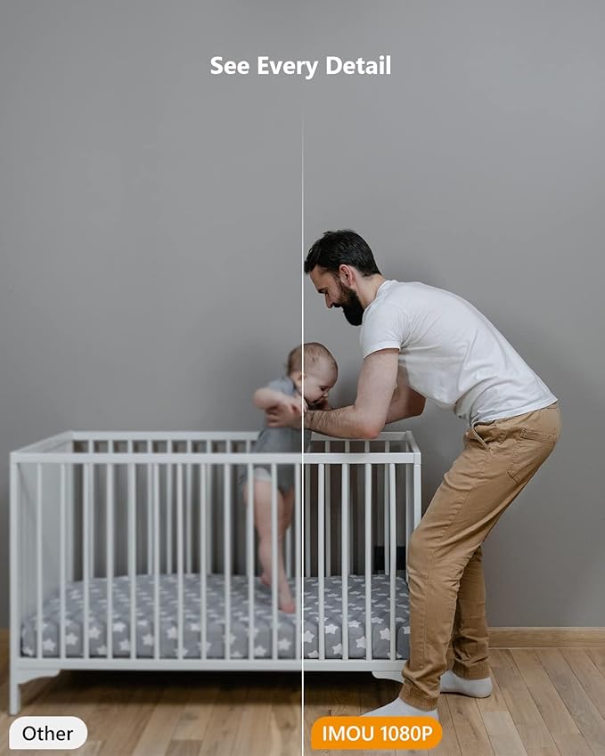 Imou 360° Security Camera Indoor with AI Human/Motion/Sound Detection, WiFi Camera Indoor Wireless 1080P for Pet/Dog/Baby, Smart Tracking, Siren, Night Vision, 2-Way Audio, Works with Alexa, 2 Pack