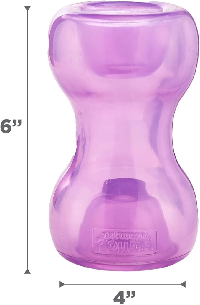 Outward Hound Double Snoop Interactive Treat Dispensing Dog Toy, Puzzle Ball Slow Feeder for Medium to Large Dogs, Mint-Scented for Mental Stimulation & Boredom Relief, 6-inch