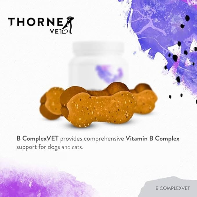 ThorneVET B ComplexVET – Vitamin B Complex Support for Dogs & Cats - 60 Soft Chews