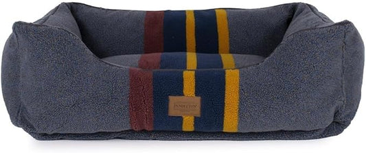 Pendleton Vintage Camp Berber Kuddler Dog Bed - Lake, Medium (30" w x 24" d x 9”h)