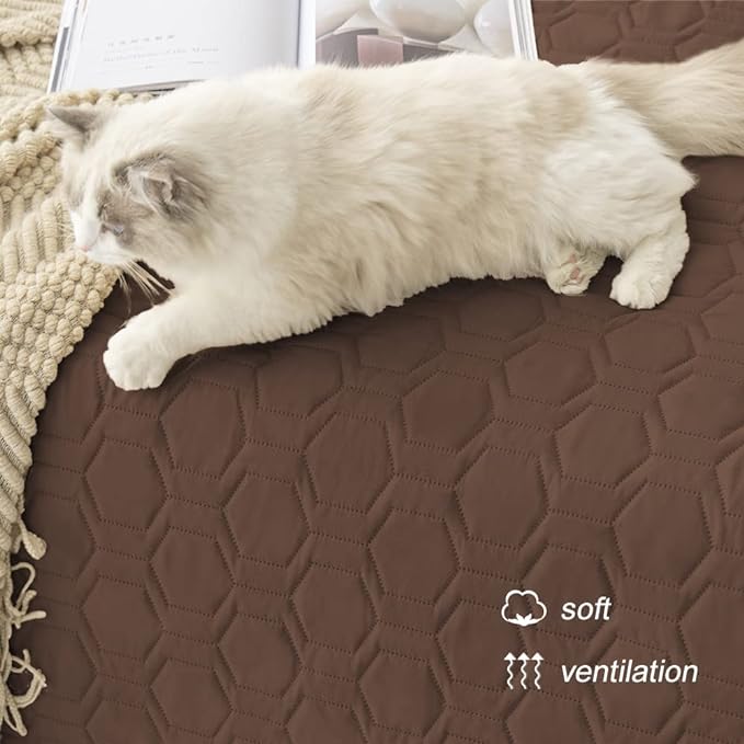 Waterproof and Anti-Slip Dog Bed Cover and Pet Blanket Sofa Pet Bed Mat car Incontinence Mattress Protectors Furniture Couch Cover for Most Cats Dogs, Pets