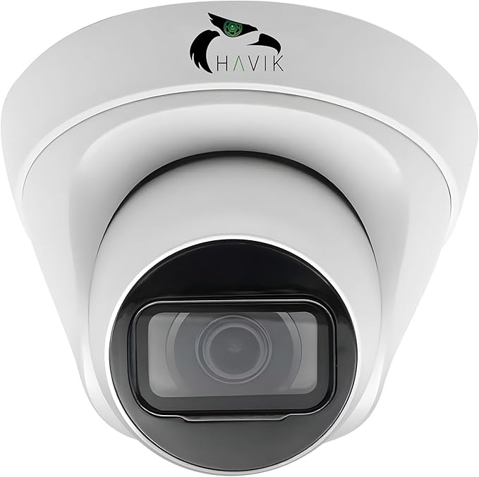 HAVIK 4MP Dome IP Security Camera POE Eyeball CCTV Camera | IR IP POE Dome Camera for Home and Business Surveillance