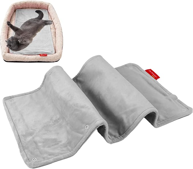 Pet Heating Pad, Dog Cat Pad for Warm Comfort, Rechargeable 23x11 Inch Waterproof Mat with Soft and Adjustable Temperature, Pet Accessory for Puppy Cats Small Dogs Women Men Kitten Cold Home