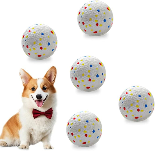 Dog Toy Balls 2.2 Inch, Indestructible Dogs Balls 5 Pack for Aggressive Chewers, Durable Interactive Toys for Small and Medium Puppy, Perfect for 2.2" Automatic Dog Ball Launcher (ETPU Material)