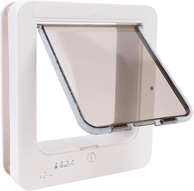 GOTOTOP Smart Cat Door, Electronic Pet Door with Advanced Sensing Technology, Automatic Entry Exit for Indoor Outdoor Use, Suitable for Cats and Small Dogs