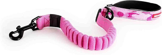 EzyDog Zero Shock Dog Leash - Shock Absorbing Bungee Leash for Dogs That Pull or Excite - Dual Handle and Reflective for Large, Medium, or Small Dogs (25-Inch, Pink Camo)