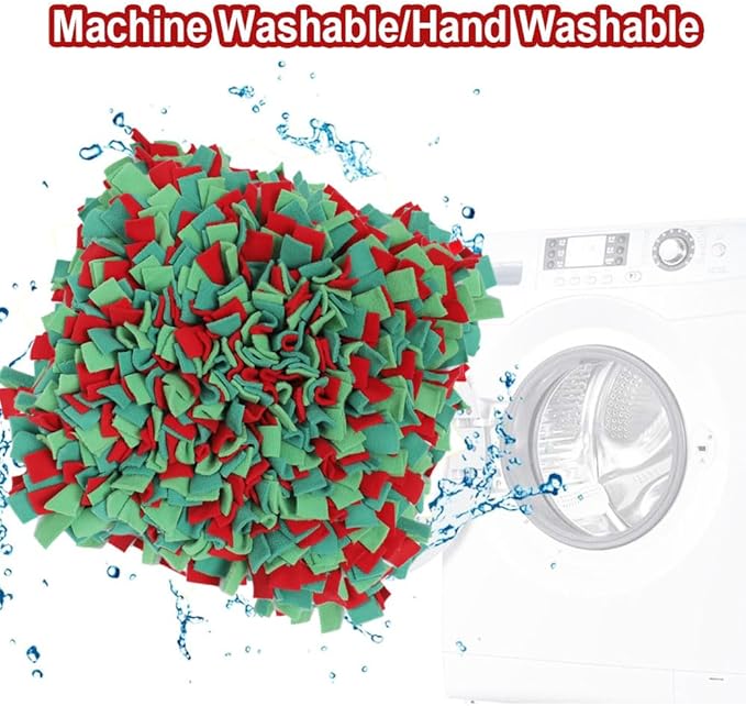 Snuffle Mat for Dogs - Christmas Dog Toys, Sniff Mats for Dogs - Nosework Training Mats for Foraging Instinct, Enrichment Toys for Small/Medium/Large Pets