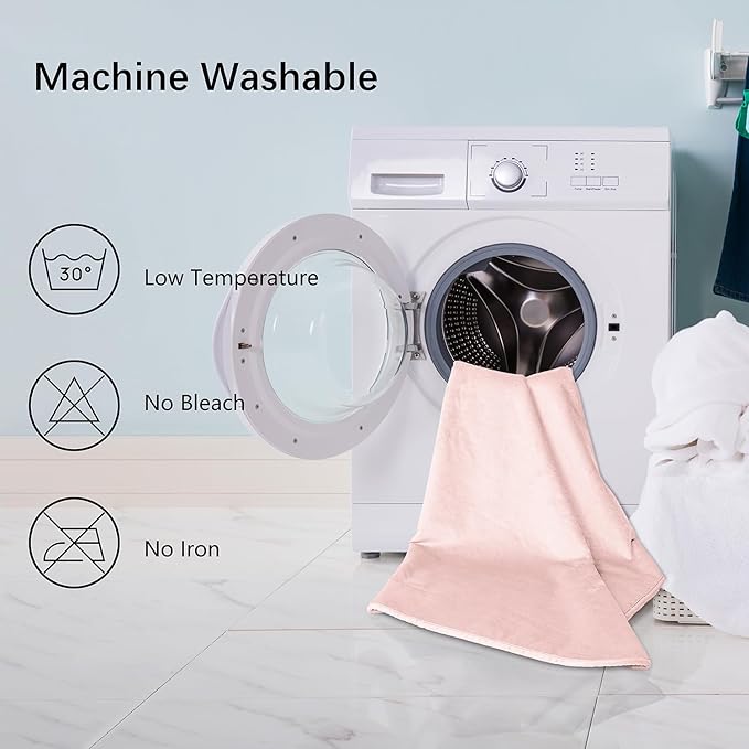 Waterproof Dog Blankets for Large Dogs, Washable Pet Blanket for Indoor Cats, Plush Sherpa Puppy Throw Furniture Protector for Bed Couch Sofa(40"x50",L,Pink)