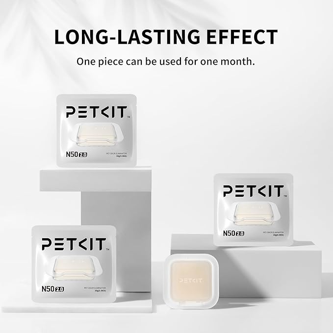 PETKIT N50 Odor Eliminator 2.0 Exclusive for PuraMax and PuraMax 2 Self-Cleaning Cat Litter Box, Automatic Cat Toilet Box Smell Control Remover (Pack of 3)