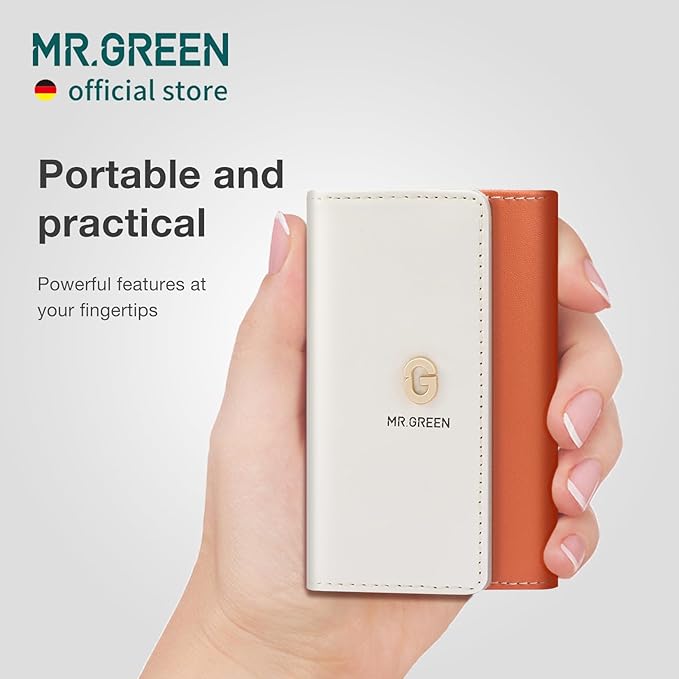 MR.GREEN Colorful Manicure Set Practical Pedicure Kits Nail Clippers Personal Care Tools Facial Hair Scissors with Fashion Case (Mr-6683 Orange)