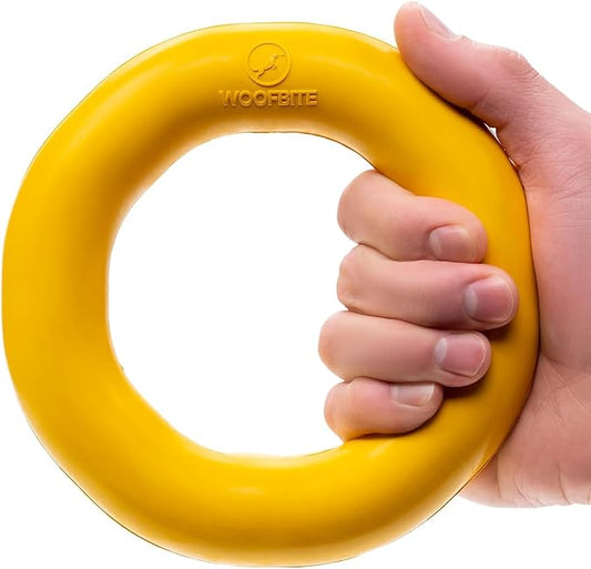 Indestructible Dog Chew Toy - Lifetime Replacement - Durable Toy for Aggressive Chewers - Safe Non-Toxic Natural Rubber - Chew, Tug & Fetch - Tough, Heavy Duty - Med/Large Breed, 6.5”x1.25”