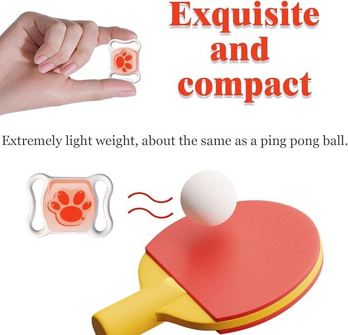 Pet GPS Tracker for Dogs & Cats - No Monthly Fee/Subscription, Free Pet Collar Included | Waterproof, Anti-Lost, Real-Time Tracking Collar | 365-Day Long Battery Life | Compatible with iOS & Android