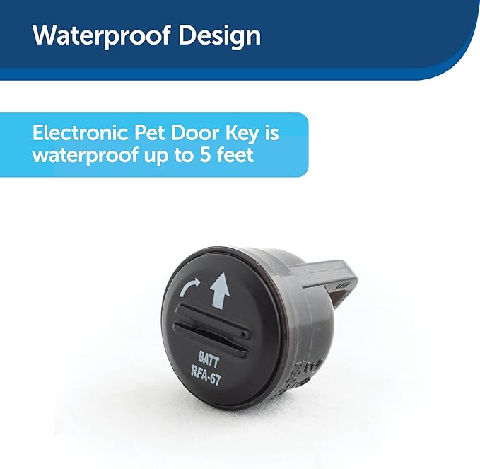 PetSafe Electronic Pet Door Key for Electronic Doggie Door - Battery Operated - Provides Smart, Personalized Access for Your Dogs & Cats While Keeping Out Strays & Wildlife