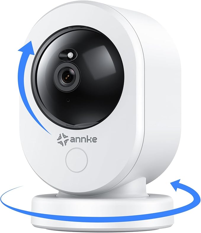 ANNKE 3.5K Indoor Security Camera 360 Pan-Tilt，2.4& 5GHz WiFi Cam 6MP Pet/Dog/Baby Camera with Phone app,2-Way Audio,Smart Human Detection, Works with Alexa,Night Vision,24/7 No Monthly Fee,MIPC App