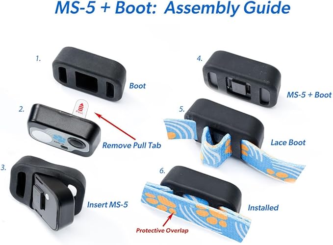 Genuine High Tech Pet MS-5 with Deluxe Collar (Blue, Medium)