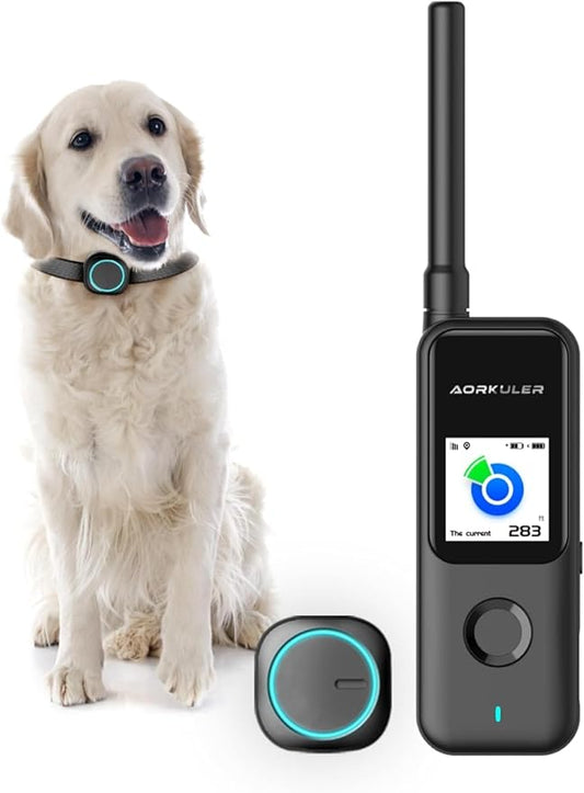 Aorkuler Outdoor GPS Dog Tracker – Ideal for Remote & Rural Areas, No Phone or Signal Needed, Real-Time Tracking for Daily Walks, Hiking, Farms, and Large Open Spaces – No Monthly Fees (Tracker 2)