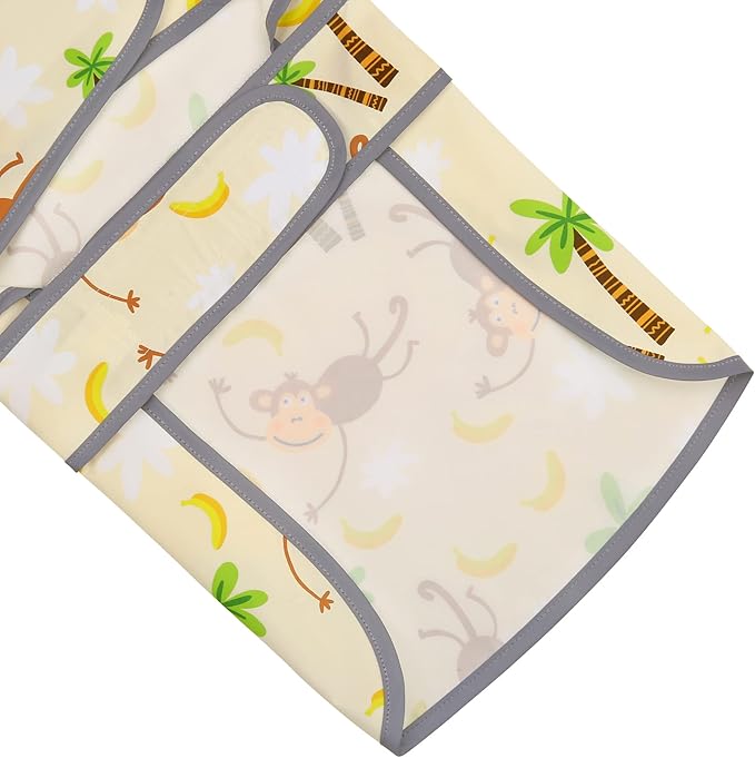 Dog Raincoats for Medium Dogs Waterproof Hooded Rain Jacket with Reflective Strips Leash Hole & Poncho Adjustable Fit (Monkey,M)