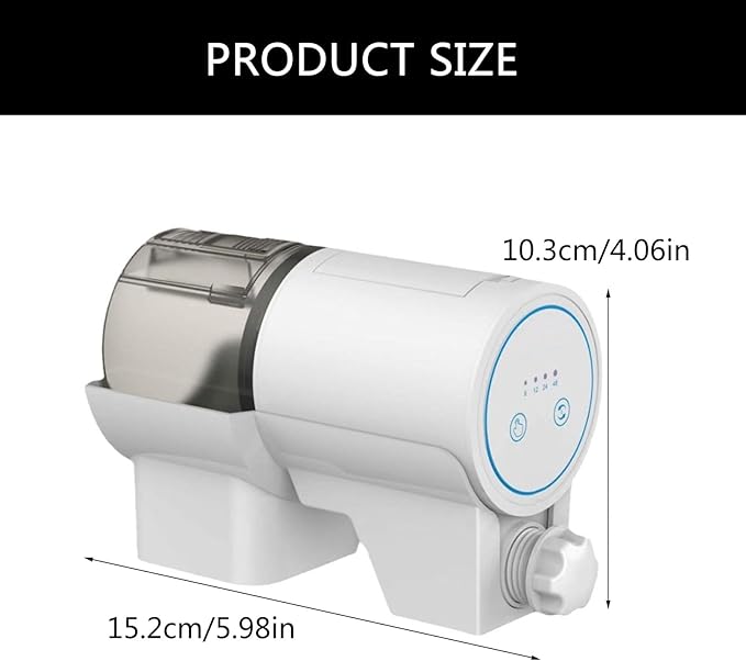 Large Capacity Automatic Feeders New Generations Feeding Dispenser Device for Fish Tanks Large Volumes Aquariums Auto Feeders