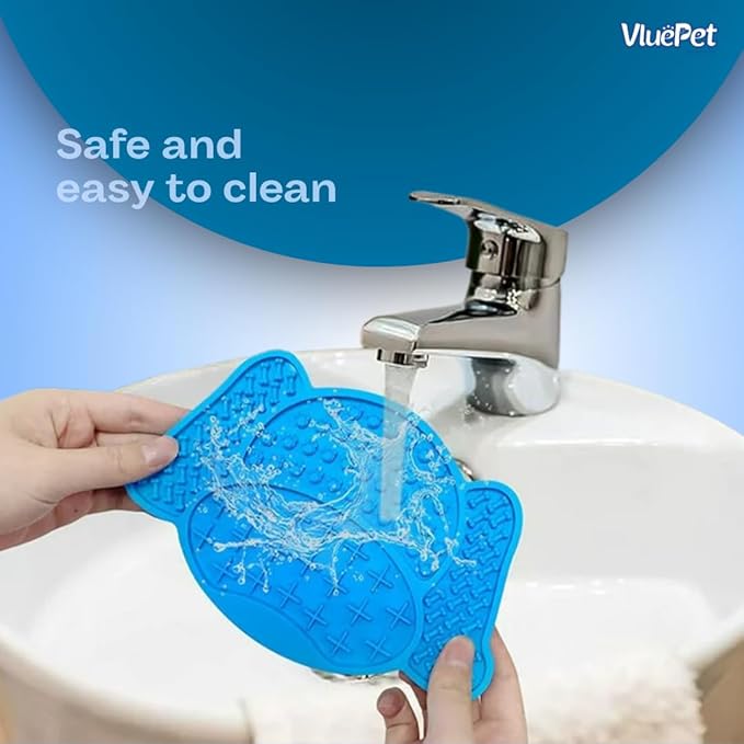 VALUEPET | Dog Lick Mat - Silicone Lick Mat for Anxiety Relief- Slow Feeder Licking Pad for Butter, Yogurt, & Peanut - Suitable for Dog Training, Boredom Reducer, Bathing & Grooming- DOG | 6.6 Inch