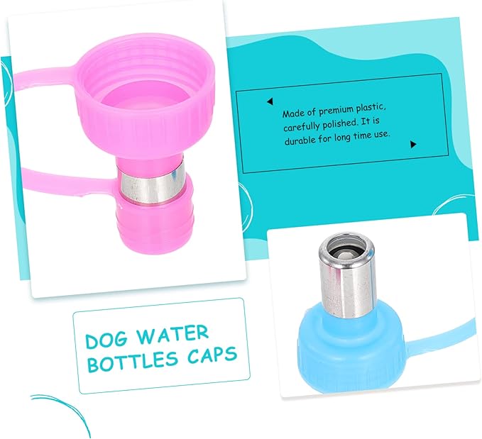 2pcs Portable Dog Water Bottle Outdoor Pet Hydration Kettle for Hiking Travel and Outdoor Activities Includes Convenient Hook Colors