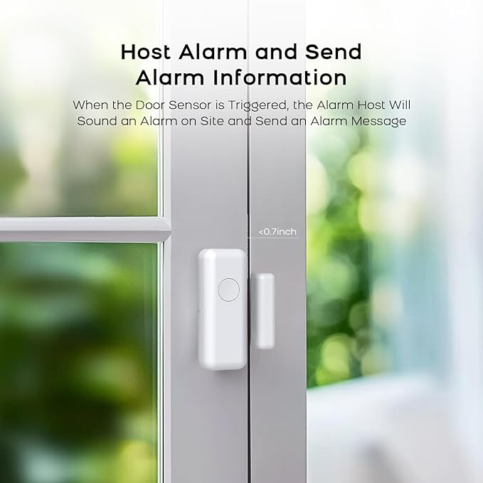 LWOHSI Home Security Alarm,Smart Home Alarm System with Door/Window Sensors and Motion Detectors,Wireless Burglar Alarm Kits with APP Real-Time Alerts,Compatible with Alexa & Google,No Monthly Fee