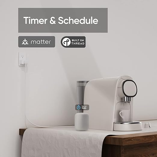 Onvis Matter Over Thread Smart Plug, Smart Mini Outlet, Works with Apple Home, Alexa & Google Home, 15A/1800W （4Pack）