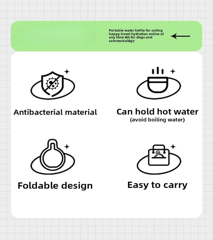 Dog Water Bottle Convenient Leak-Proof Dog Water Bottle Capacity 12 Oz (350 ml).Ldeal for Dogs on Outdoor Walks and Traveling.(Green, 12 Ounces)