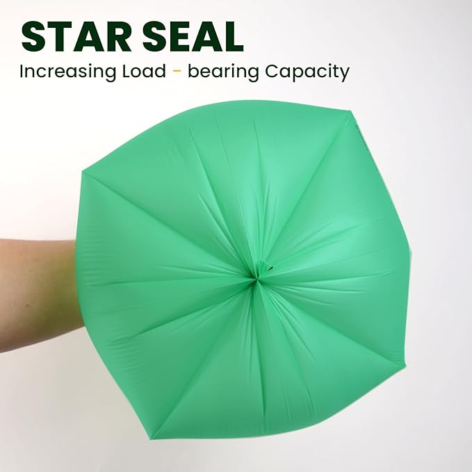 2.6 Gallon Compostable Trash Bags,240 Count Compost Trash Bags for Bedroom Kitchen Office Fit 10 Liter，Small Kitchen Food Scrap Waste Bags,ASTM D6400, US BPI & Europe OK compost HOME certified