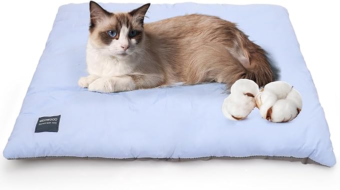 Cat Bed Mat,100% Cotton Warming Cat Pad, Pet Warm Pad for Cats, Mat for Dog and Cats Indoor Bed Couch Sofa Floors,Water Resistant Warm Mattress Avaliable on Both Sides