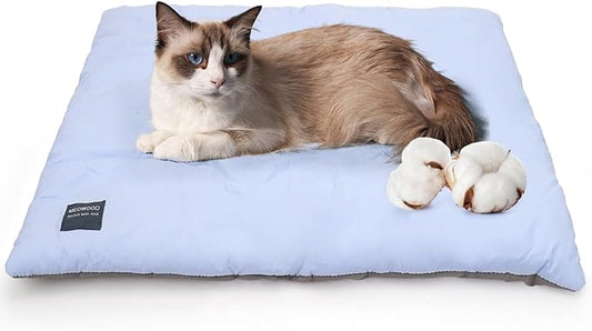 Cat Bed Mat,100% Cotton Warming Cat Pad, Pet Warm Pad for Cats, Mat for Dog and Cats Indoor Bed Couch Sofa Floors,Water Resistant Warm Mattress Avaliable on Both Sides