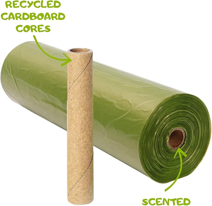 Dog Poop Bags-300 Bags per Roll, 2 Pack, 600 Bags, Cat Litter Waste Bags, Fit Most Scooper, Durable Big Dog Poop Bags, Easy Dispensing and Grab