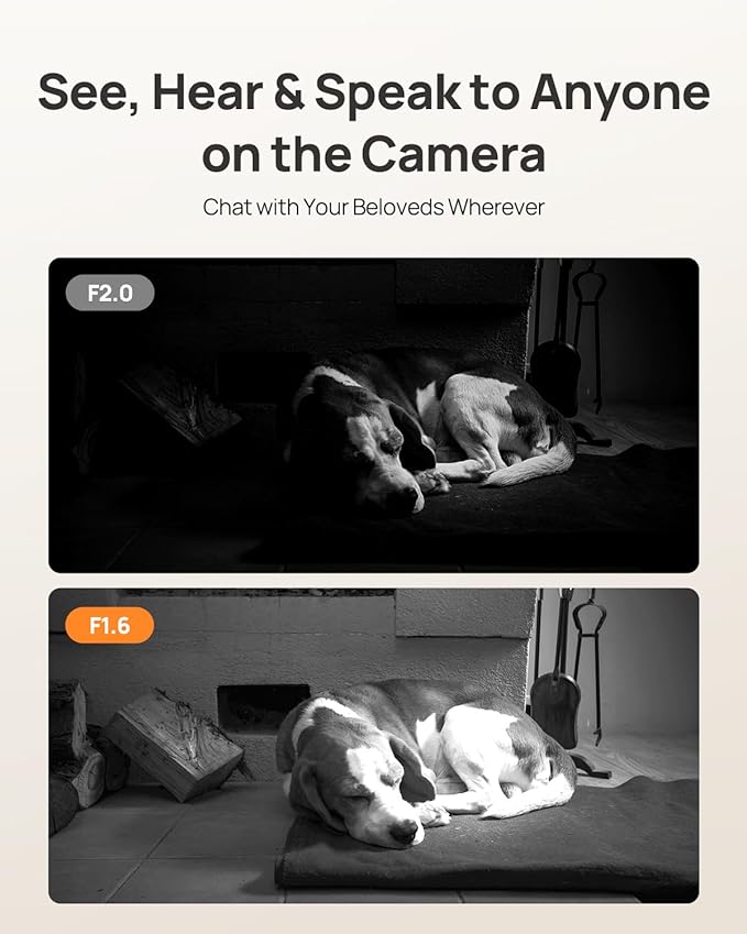 Anona 4K UHD Indoor Camera with 512GB SD Card, Pet/Dog/Baby Security Camera with Phone App, 360° Pan-Tilt, 2.4G/5G Wi-Fi 6, Auto-Tracking, Person/Pet/Baby Crying Detection, Privacy Mode, Two-Way Audio