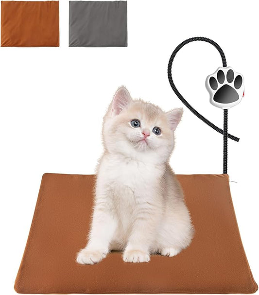 On/Off Switch Electric Pet Heating Pad with Chew Resistant Cord and 2PCS Machine Washable Cover,Indoor Heated Pet Bed Warmer,for Cat Beds and Dog Beds (45 * 40CM)