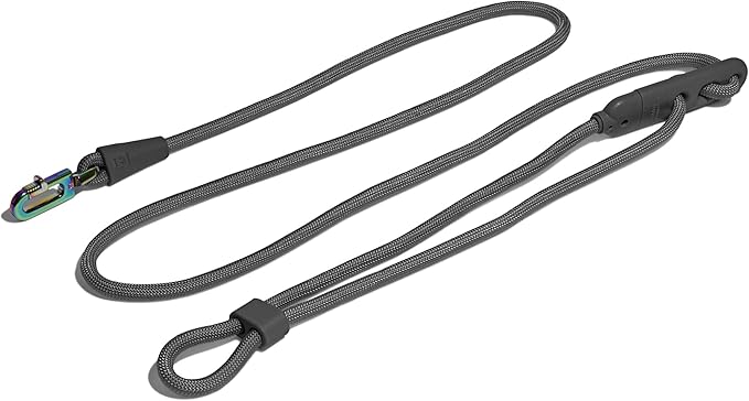 Titanium Grey 4-in-1 Hands-Free Dog Leash – Adjustable for Crossbody, Waist, Long Leash, or Tether Use – Stylish, Lightweight, and Comfortable for Everyday Walks