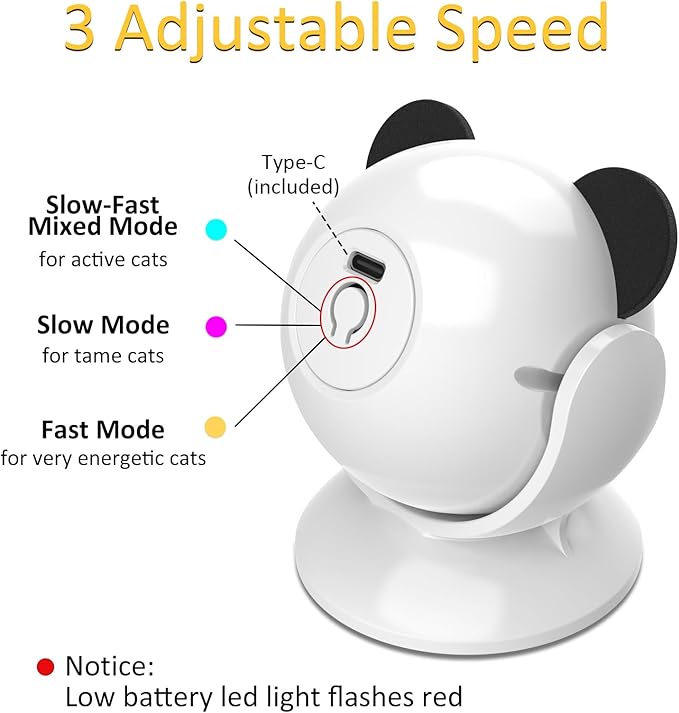 Automatic Cat Laser Toy Interactive Cat Toys for Indoor Cats/Kitty/Dogs,Laser Toys for Bored Indoor Adult Cats