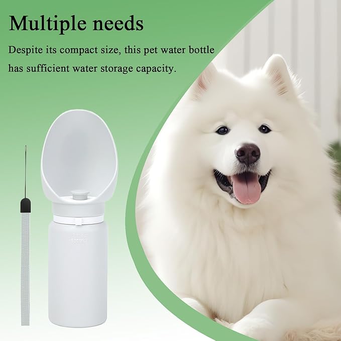 Travel Dog Water Bottle - Leak-Proof Foldable Bowl - Travel Puppy Water Bowl | for Hiking Walking Car Beach Home Outdoor Park Camping Adventure