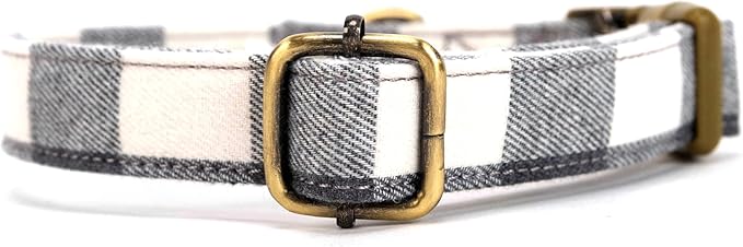 Personalized Dog Collar with Name and Phone Number Engraved,Adjustable Custom Puppy Collar,Organic Cotton Pet Collar for Small Medium Large Boy Girl Dogs