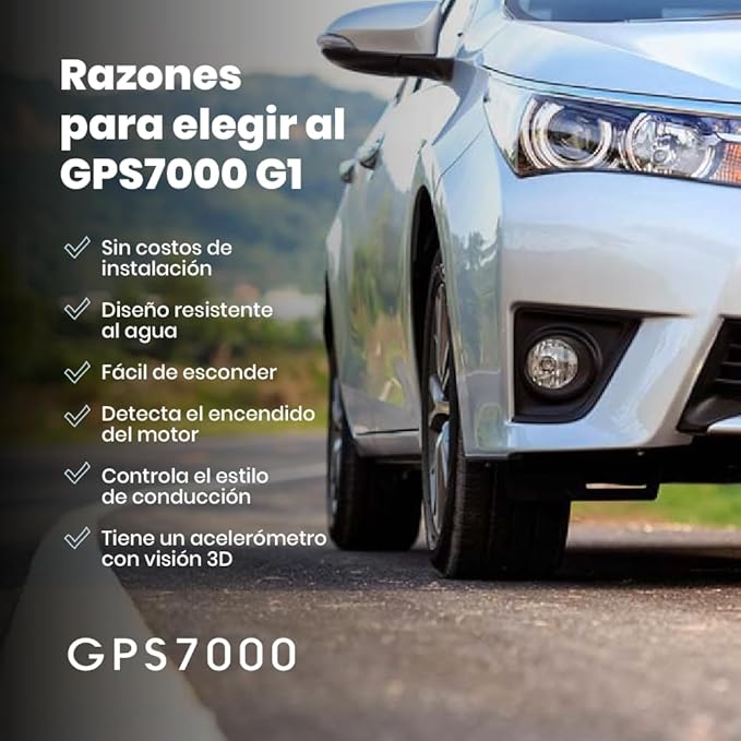 GPS7000-4G Hidden GPS Tracker for Vehicles | 90 Days of Service Included |Easy Self-Installation| After The 90 Days Included in The Service, You can Choose to Suscribe | No Hidden Fees