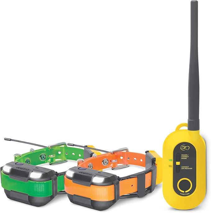 Dogtra Pathfinder2 Mini GPS Tracker e Collar + Add-on Receiver (Green) | 4 Mile, LED Light, Waterproof, Free App, No Fees, Smartwatch Control, Satellite Tracking, Multi Dogs, Smartphone Required