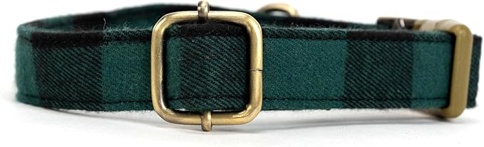 Personalized Dog Collar with Name and Phone Number Engraved,Adjustable Custom Puppy Collar,Organic Cotton Pet Collar for Small Medium Large Boy Girl Dogs