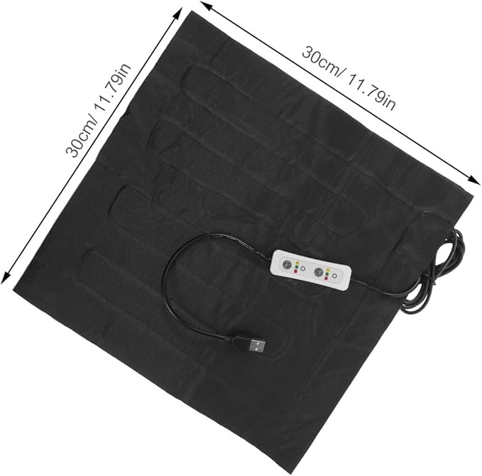 NUOBESTY USB Pet Heating Pad with Adjustable Temperature and Timer Cat Heat Mat for Indoor Use Dog Warming Pad Electric Heated Mat for Small Animals