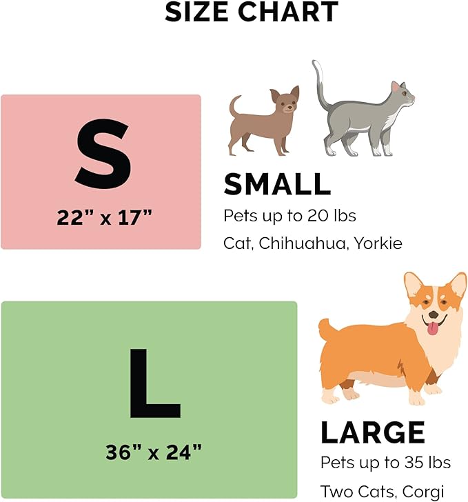 Furhaven ThermaNAP Self-Warming Cat Bed for Indoor Cats & Large/Medium Dogs, Washable & Reflects Body Heat - Quilted Faux Fur Reflective Bed Mat - Cream, Large (Pack of 2)