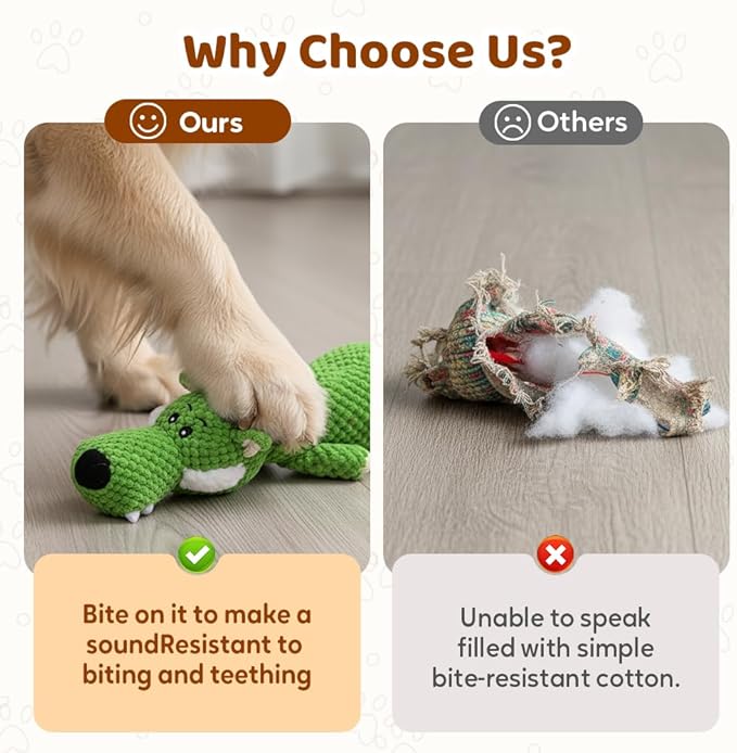 Indestructible Dog Toys,2026 New Dogs Plush Toy for Aggressive Chewers,Stuffed Toys Dogs Squeaky Durable Chew Toy for Indoor Pups Teething (A-Rabbit)