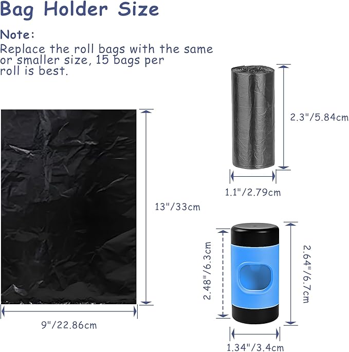 26Ft Retractable Dog Leash - for Dog Up to 110lbs, Tangle Free Walking Leash with Chew Proof Cable | LED Light | Dispenser | Poop Bags, Quick Lock Braking & Non-Slip Handle (Blue)