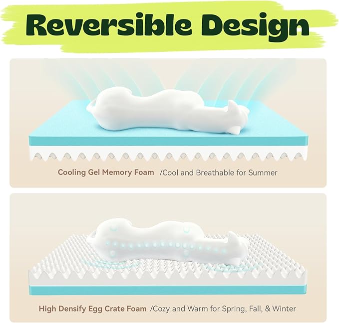 Orthopedic Dog Beds Large Sized Dog with Removable Faux Fur Washable Covers,Waterproof Pet Couch Bed with Cooling Gel Memory Foam and Bolster Side for Big Breed Pets,36" Dark Grey