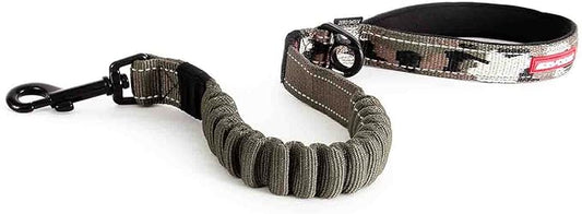 EzyDog Zero Shock Dog Leash - Shock Absorbing Bungee Leash for Dogs That Pull or Excite - Dual Handle and Reflective for Large, Medium, or Small Dogs (25-Inch, Green Camo)